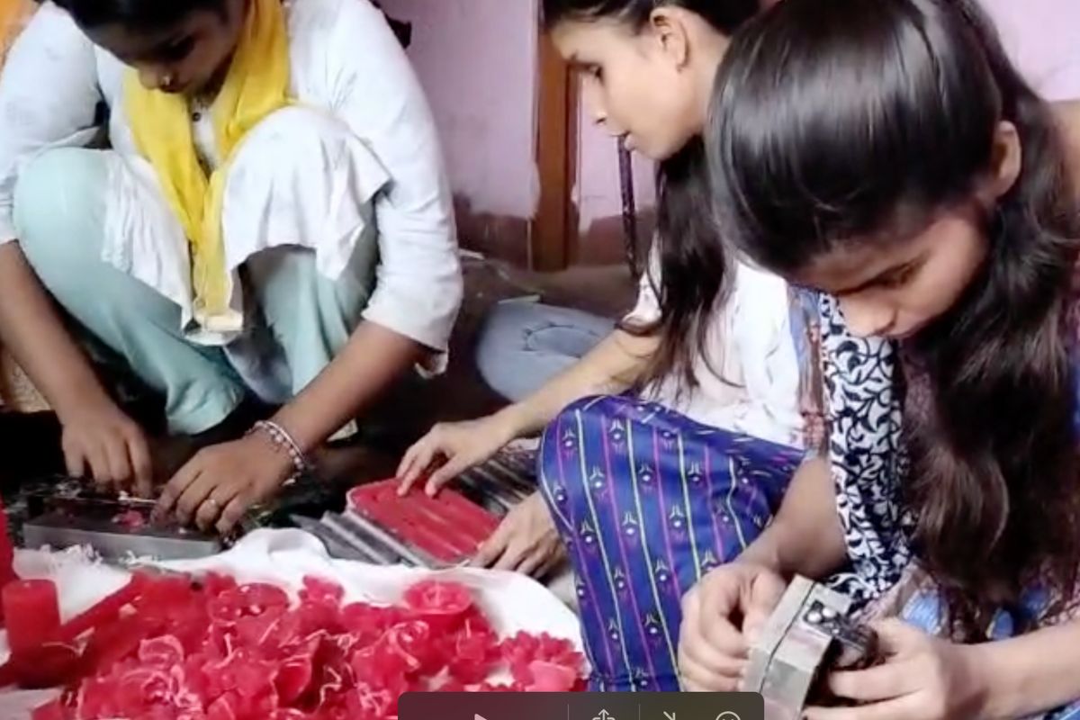 Patna's Visually Impaired Students: Crafting Fragrant Candles for the U.S. and Canada 2 CANVA